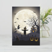 ハロウィーン不気味ナイト招待状 招待状 (スタンド正面)