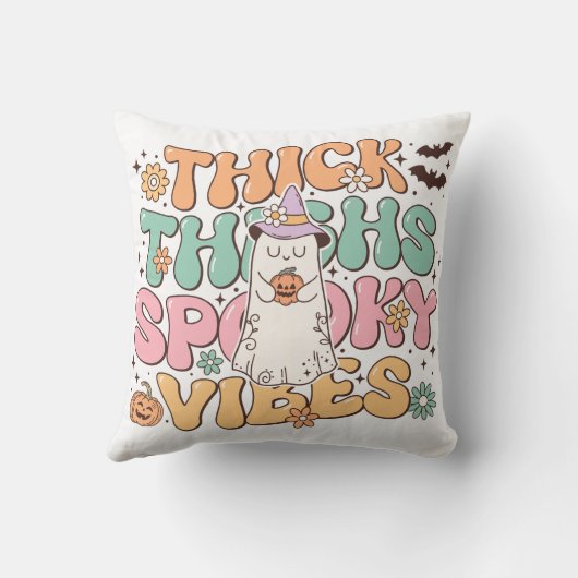 ハロウィーン不気味ユーモア クッション (裏面)