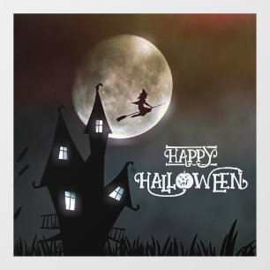 ハロウィーン不気味可愛いお洒落魔女ブラック ウィンドウサイン