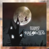 ハロウィーン不気味可愛いお洒落魔女ブラック ウィンドウサイン (シート2)