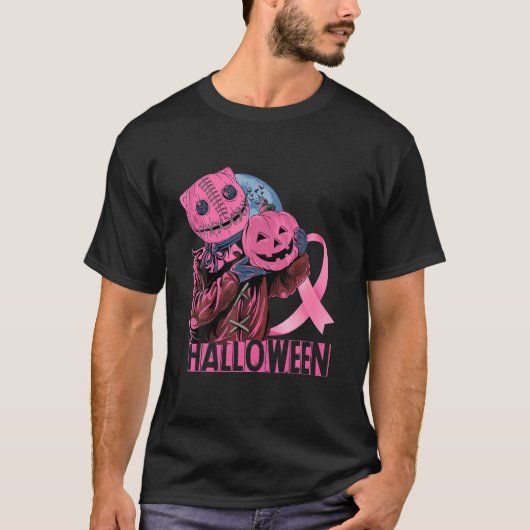 ハロウィーン乳がん認識度 Tシャツ (正面)