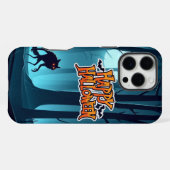 ハロウィーン人狼とカボチャ iPhoneケース (裏面横)