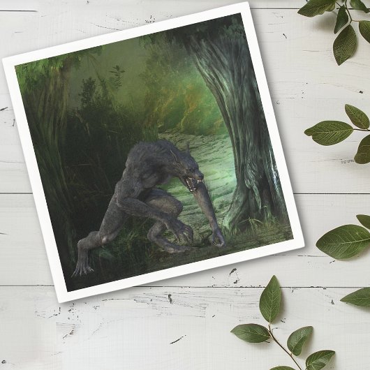 ハロウィーン人狼ダークフォレスト スタンダードカクテルナプキン