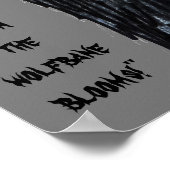 ハロウィーン人狼ムーンポスターに注意 ポスター (角)