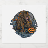 ハロウィーン人狼 スパークリングワインラベル (シングルラベル)