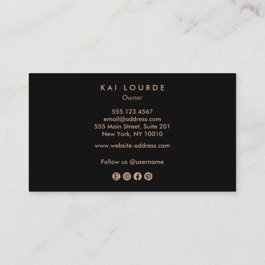 ハロウィーン付き、こうもり、ムーンビジネスカード 名刺 (裏面)