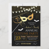 ハロウィーン仮装服パーティの招待状 招待状 (正面)