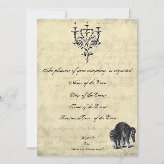 ハロウィーン仮装舞踏会2 招待状 (裏面)