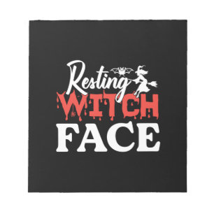 ハロウィーン休息ウィッチフェイス誕生日 ノートパッド