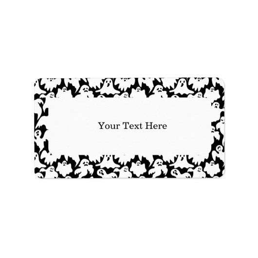 ハロウィーン住所 シール (正面)