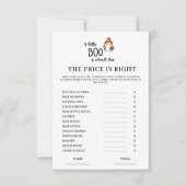 ハロウィーン価格は右ベビーシャワーゲームカード 招待状 (正面)