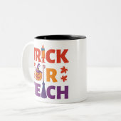 ハロウィーン先生トリック教えまたは ツートーンマグカップ (正面左)