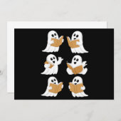 ハロウィーン先生幽霊読ズ・ブックス・ライブラリアン 招待状 (正面/裏面)