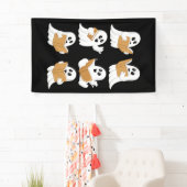 ハロウィーン先生幽霊読ズ・ブックス・ライブラリアン 横断幕 (インサイチュ)