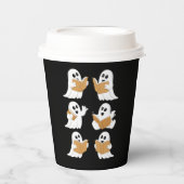 ハロウィーン先生幽霊読ズ・ブックス・ライブラリアン 紙コップ (正面)