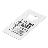 ハロウィーン先生秋先生 クレジットカード栓抜き (正面アングル)