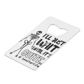 ハロウィーン先生秋先生 クレジットカード栓抜き (裏面アングル)