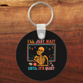 ハロウィーン先生静かになるまで待つ キーホルダー (正面)