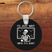 ハロウィーン先生静かになるまで待つ キーホルダー (正面)