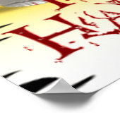 ハロウィーン写真フレームスカルとジャック・オズ・ランタン ポスター (角)