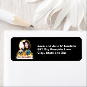 ハロウィーン写真、スカル&ジャックランタンラベル ラベル (インサイチュ)