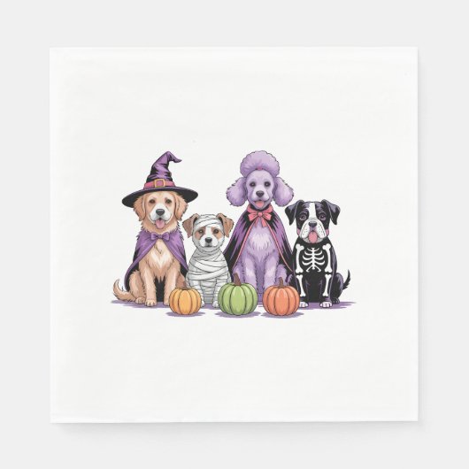 ハロウィーン分隊の犬 スタンダードランチョンナプキン (正面)