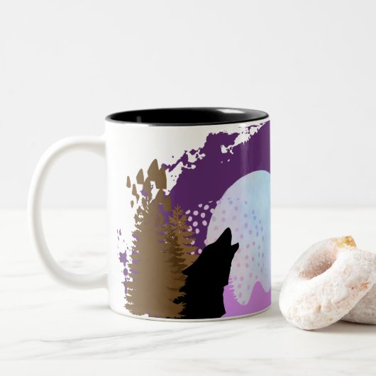 ハロウィーン切手コレクション「ハウリングナイト」 ツートーンマグカップ (ドーナツ)