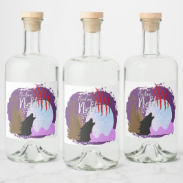 ハロウィーン切手コレクション「ハウリングナイト」 リキュールボトルラベル