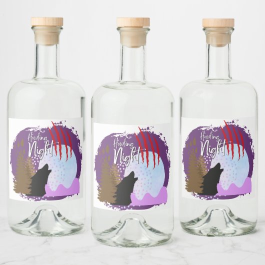 ハロウィーン切手コレクション「ハウリングナイト」 リキュールボトルラベル (ボトル)