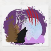 ハロウィーン切手コレクション「ハウリングナイト」 リキュールボトルラベル (シングルラベル)