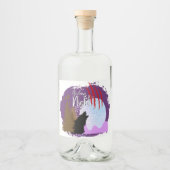 ハロウィーン切手コレクション「ハウリングナイト」 リキュールボトルラベル (正面)