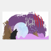 ハロウィーン切手コレクション「ハウリングナイト」 長方形シール (正面)