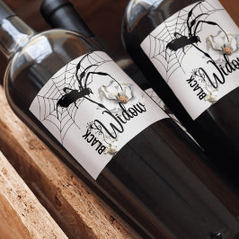 ハロウィーン切手コレクション「ブラックウィドウ」 ワインラベル