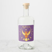 ハロウィーン切手コレクション「ミステリアス」 リキュールボトルラベル (正面)