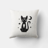 ハロウィーン切手コレクション"ミステリアス" 16" x 16" クッション (裏面)