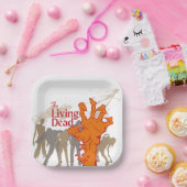 ハロウィーン切手コレクション「The Living Dead」 ペーパープレート (パーティー)