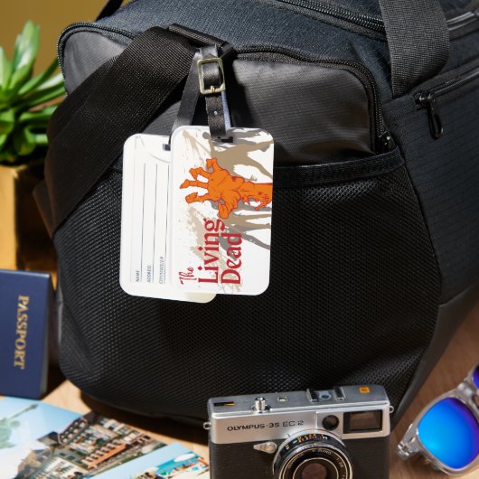 ハロウィーン切手コレクション「The Living Dead」 ラゲッジタグ (正面&裏面)