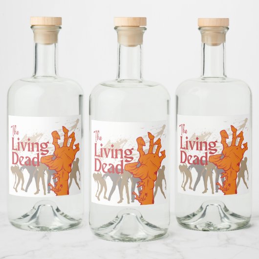 ハロウィーン切手コレクション「The Living Dead」 リキュールボトルラベル (ボトル)