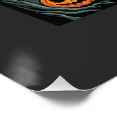 ハロウィーン到来ダンシングスケルトン城パンプキン ポスター (コーナー)