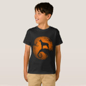 ハロウィーン前の悪夢の犬のデザイン Tシャツ (正面フル)