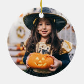 ハロウィーン動物こうもり犬ネコクモの骨格 セラミックオーナメント (裏面)