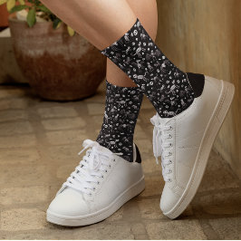 ハロウィーン動物こうもり犬ネコクモの骨格 ソックス