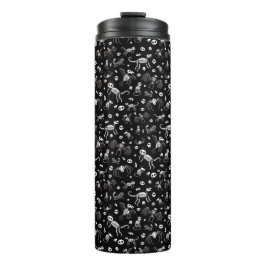 ハロウィーン動物こうもり犬ネコクモの骨格 タンブラー