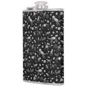 ハロウィーン動物こうもり犬ネコクモの骨格 フラスク (左)