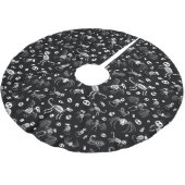 ハロウィーン動物こうもり犬ネコクモの骨格 ブラッシュドポリエステルツリースカート (アングル)