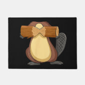 ハロウィーン動物コスプレ用ビーバー ドアマット (正面)