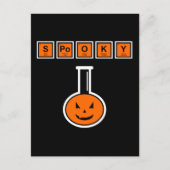 ハロウィーン化学不気味カボチャ葉書 ポストカード (正面)