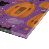 ハロウィーン化粧ガラス切断板/黒猫 カッティングボード (角)