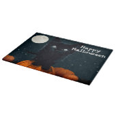ハロウィーン化粧ガラス切断板/黒猫 カッティングボード (角)