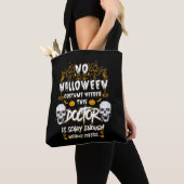 ハロウィーン医師 トートバッグ (クローズアップ)